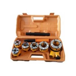 FILIERA FILIERE PER TUBI IDRAULICI CON PROLUNGA 7pz 1/4" 3/8" 1/2" 3/4" 1" 1-1/4