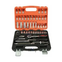 SET CHIAVI A BUSSOLA CON CRICCHETTO 53 PEZZI CHROME VANADIUM IN VALIGETTA