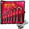 SET DI 8 CHIAVI A PIPA ESAGONALI 8 - 19mm CHIAVI BUSSOLA 8 10 11 12 13 14 17 19