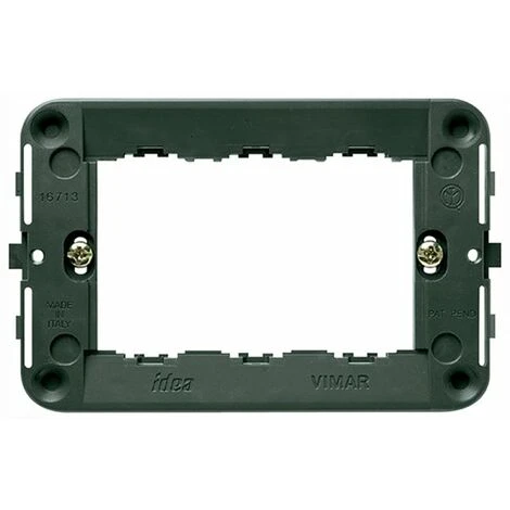 SUPPORTO TRE MODULI SERIE IDEA - VIMAR 16713 1 SUPPORTO TRE MODULI SERIE IDEA - VIMAR 16713