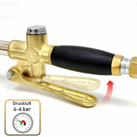 Pistola Per Intonacare 4 Ugelli Per Malta Ad Aria Compressa Di Metallo 5 Pistola Per Intonacare 4 Ugelli Per Malta Ad Aria Compressa Di Metallo - immagine 5