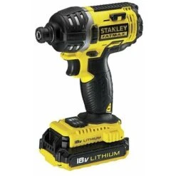 Stanley FMC645D2-QW Fatmax Trapano Avvitatore A Impulsi Con 2 Batterie 2Ah E Valigetta, 18 V