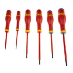 Set Di 6 Cacciaviti A Stella Isolati FACOM 1000V - ATDVE.J6PB