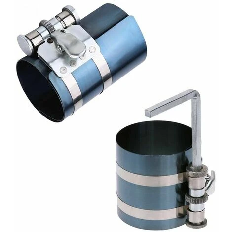 Anello Con Vite Compressore A Cricchetto Per Istallazione Pistone 53 - 175 Mm 2 Anello Con Vite Compressore A Cricchetto Per Istallazione Pistone 53 - 175 Mm - immagine 2