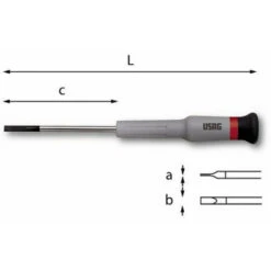 USAG 329 N Giraviti Per Viti Con Intaglio 0.3x1.8x35