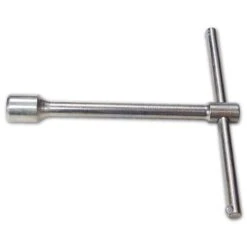 Chiave A T Lilliput Misura 8 Mm Lunghezza 90 Mm In Acciaio Finitura Zincata