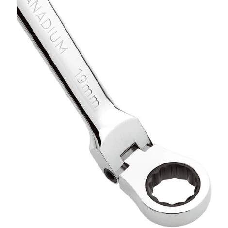 SERIE 12 PZ CHIAVI COMBINATE CON TESTA A CRICCHETTO 8 - 19 MM FERVI 0690/12P 2 SERIE 12 PZ CHIAVI COMBINATE CON TESTA A CRICCHETTO 8 - 19 MM FERVI 0690/12P - immagine 2