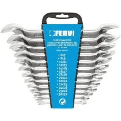 SET KIT 12 PZ CHIAVI METRICHE FISSE FERVI 0222