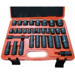 Set 32 Bussole A Impatto 1/2 Rinforzate Adattatori Avvitatore Pneumatico 05036