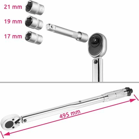 Set Chiave Dinamometrica 5 Pezzi 3 Set Chiave Dinamometrica 5 Pezzi - immagine 3
