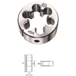 CARMON FM6100 FILIERA FILIERE PER FILETTATURA METRICA SU ACCIAI COMUNI DIN 22568-M 4 X 0.7 M 4 X 0.7