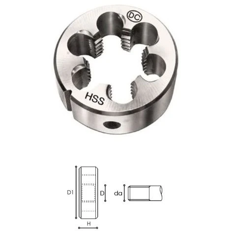 CARMON FM6100 FILIERA FILIERE PER FILETTATURA METRICA SU ACCIAI COMUNI DIN 22568-M 4 X 0.7 M 4 X 0.7 1 CARMON FM6100 FILIERA FILIERE PER FILETTATURA METRICA SU ACCIAI COMUNI DIN 22568-M 4 X 0.7 M 4 X 0.7