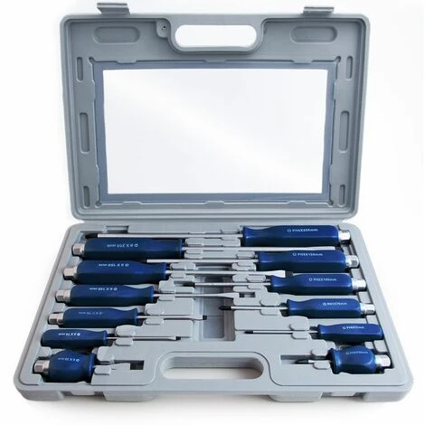 Deuba Set Di Cacciaviti Speciali In Acciaio Al Cromo Vanadio Cacciaviti A Taglio E A Croce 12 Pezzi 1 Deuba Set Di Cacciaviti Speciali In Acciaio Al Cromo Vanadio Cacciaviti A Taglio E A Croce 12 Pezzi