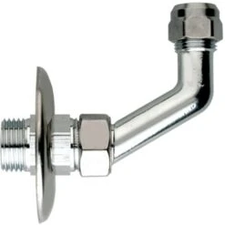 Curva Curvetta Sottolavabo Lavabo Fissa Gomito Cromato 1/2x10 Attacco Cannuccia