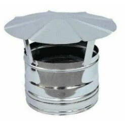 Cappello Cinese Fumaiolo Stufa A Pellet Acciaio Inox Canna Fumaria Varie Misure Diametro: 80°