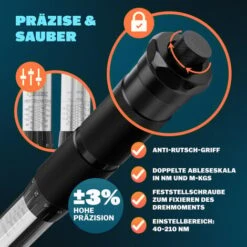 MONZANA® Chiave Dinamometrica Set 6 Pz. Attacco 1/2 40-210Nm Tolleranza +/- 4% Incl. 3 Bussole + Prolunga 1/2 CV Con Valigetta Per Riparazione Auto Da Officina -Negozio al dettaglio Ks Tools || No name || Beta 18703447 4