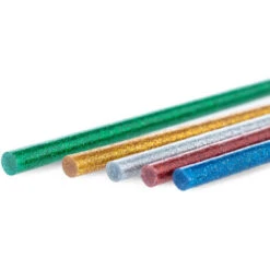 Trotec Confezione Di Stick Di Colla A Caldo Glitter, 50 Pezzi (Ø 7 Mm)