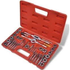 Kit Filiere Per Filettatura 40 Pz VidaXL