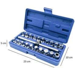 Chiavi Bussola Attacco 3/8 Valigetta 21pz Attrezzi Tappi Scarico Coppa Olio 8 Chiavi Bussola Attacco 3/8 Valigetta 21pz Attrezzi Tappi Scarico Coppa Olio -Negozio al dettaglio Ks Tools || No name || Beta 22898027 4