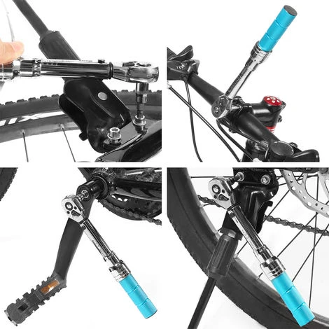 Kit Chiave Dinamometrica Per Azionamento Bici Riparazione Bicicletta 1/4''DR 2-14Nm Presa LAVENTE 2 Kit Chiave Dinamometrica Per Azionamento Bici Riparazione Bicicletta 1/4''DR 2-14Nm Presa LAVENTE - immagine 2