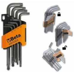 Beta Serie 8 Chiavini Maschio Torx Con EstermitÀ Sferica 97btx/sc8 Kit Chiavi