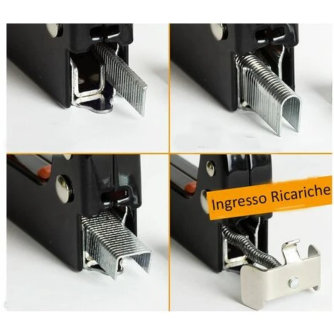 Graffettatrice Sparapunti Manuale Graffette Sparachiodi Punti Metallici Multiuso 3 Graffettatrice Sparapunti Manuale Graffette Sparachiodi Punti Metallici Multiuso - immagine 3