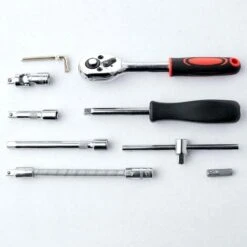 SET 46 PZ BUSSOLE CHIAVE A CRICCHETTO AVVITATORE ATTACCO 1/4 REVERSIBILE -Negozio al dettaglio Ks Tools || No name || Beta 27965783 4