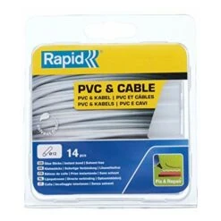 Rapid 40107358 Colla Rapid In Stick Da 12 Mm Per PVC &Cavi, Trasparente