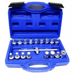 SET 18 PZ CHIAVI BUSSOLA PER TAPPI SCARICO COPPA OLIO QUADRA ESAGONALE TRIAGOLO