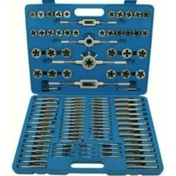 CASSETTA CON KIT FILIERA 110pz FILIERE MASCHI E FEMMINE PER FILETTATURA