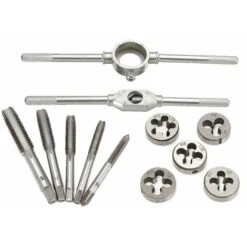 SET 12 PZ FILIERE METRICHE PER FILETTATURA STRUMENTI RIPARAZIONI MANUALI JF-9012