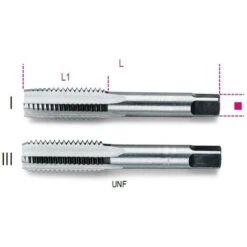 Beta MASCHI A MANO UNF PASSO FINE SERIE 2 PEZZI 1/4 ART. 433ASF