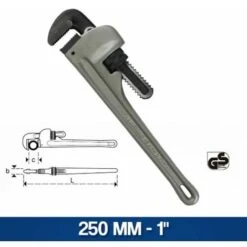 CHIAVE GIRATUBI GIRATUBO AMERICANA REGOLABILE IN ALLUMINIO VARIE MISURE 32918V MM 250 (32918)