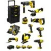 STANLEY FatMax Kit SVK1001 (SFMCH900+SFMCG400+SFMCD711+SFMCF800+SFMCS500 +SFMCS600+SFMCW220+SFMCS300+SFMCE500+SFMCL020+3 X4,0Ah)