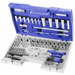 Serie Chiavi A Bussola Esagonale Con Attacco Quadro 1/4 E 1/2 In Valigetta (98 Pezzi) Expert Facom