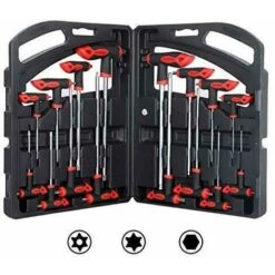 Set 16pz Chiavi Esagonale E Torx Set 16pz Chiavi Esagonale E Torx Chiave A T Lunghe Hex 2-10mm Torx T10-t50