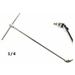 CHIAVE MANICO A T CON SNODO SNODABILE MISURA 1/4 CON MANICO SCORREVOLE
