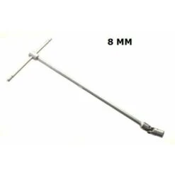 CHIAVE A T CON SNODO SNODABILE MISURA 8 MM CON MANICO SCORREVOLE