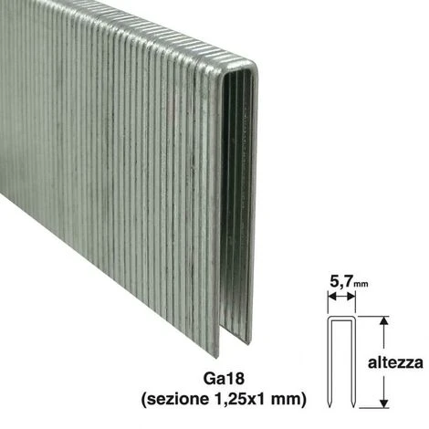 Punti Per Puntatrice Valex 5,7x19mm 1000pz 1 Punti Per Puntatrice Valex 5,7x19mm 1000pz