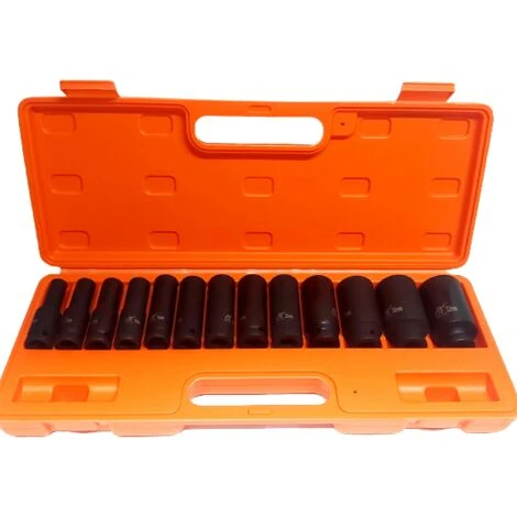 KIT SET 13 BUSSOLE 1/2 ESAGONALI PER AVVITATORE PISTOLA PNEUMATICA DA 10 A 32MM 1 KIT SET 13 BUSSOLE 1/2 ESAGONALI PER AVVITATORE PISTOLA PNEUMATICA DA 10 A 32MM