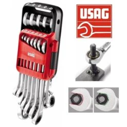 USAG 285 KA/DS12 SERIE 12 CHIAVI COMBINATE A CRICCHETTO CON ANELLO TENUTA STELLA