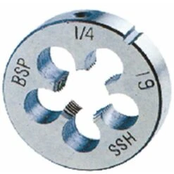 Filiera Tonda In HSS Filettatura Tubi Gas Cilindrica BSP G1/8” - UT 10 FT00