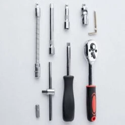 SOEKAVIA 46 Pezzi Chrome Vanadium 1/4 "Set Di Adattatori Per Presa Di Corrente Per Auto Fai Da Te -Negozio al dettaglio Ks Tools || No name || Beta 35905485 3