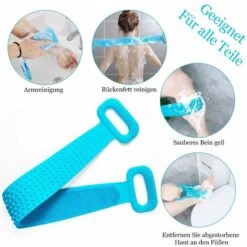 Brosse Pour Le Dos, Brosse Pour Le Corps, Brosse De Massage Pour Le Dos, Gel De Silice, Brosse De Douche, Brosse De Douche, Gommage Du Corps Et Gommage Des Pieds