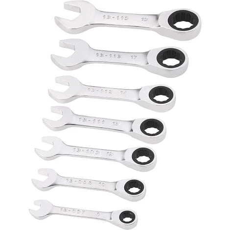 STANLEY FMMT82900-0 Set 7 Chiavi Combinate A Cricchetto Corte 1 STANLEY FMMT82900-0 Set 7 Chiavi Combinate A Cricchetto Corte