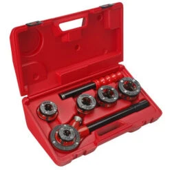 Virax - Filière Ronde Standard Britannique - BSPT Droite : 1/2 - 3/4 - 1 - 1.1/4 En Coffret Plastique