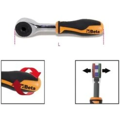 Beta CRICCHETTO PORTAINSERTI CON IMPUGNATURA ROTANTE ART. 860/58