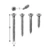 Simpson Vite In Acciaio Inox Galvanizzata CSA5X35 - (per 100)