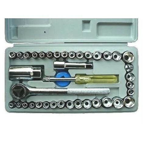 SET CHIAVI A BUSSOLA CON CRICCHETTO KIT 40 PEZZI CON GIRAVITE VALIGETTA 2 SET CHIAVI A BUSSOLA CON CRICCHETTO KIT 40 PEZZI CON GIRAVITE VALIGETTA - immagine 2