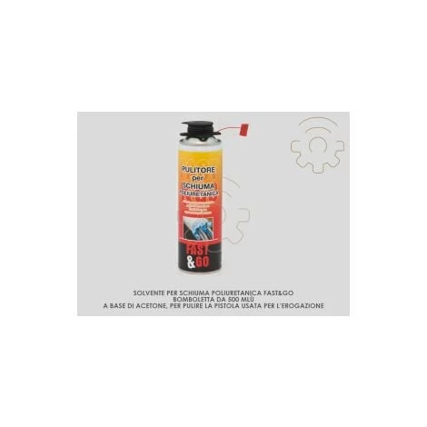 Solvente Per Schiuma Poliuretana 500 Ml Pulizia Pistola Erogatrice 2 Solvente Per Schiuma Poliuretana 500 Ml Pulizia Pistola Erogatrice - immagine 2